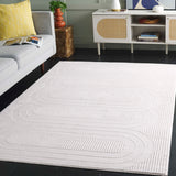 Safavieh Archway 802 Power Loomed Modern Rug Ivory / Ivory 35% Polypropylene, 35% Polyester, 30% Cotton