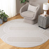 Safavieh Archway 802 Power Loomed Modern Rug Ivory / Ivory 35% Polypropylene, 35% Polyester, 30% Cotton