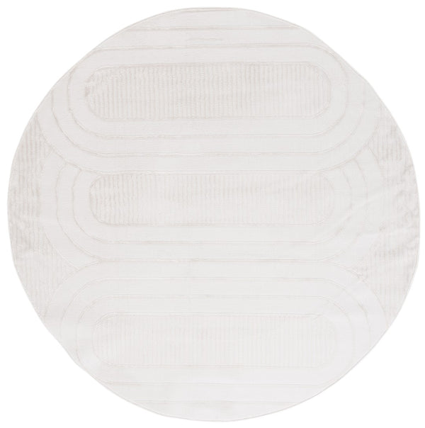 Safavieh Archway 802 Power Loomed Modern Rug Ivory / Ivory 35% Polypropylene, 35% Polyester, 30% Cotton