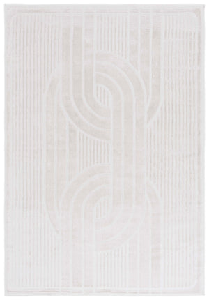 Safavieh Archway 804 Power Loomed Modern Rug Ivory / Ivory 35% Polypropylene, 35% Polyester, 30% Cotton