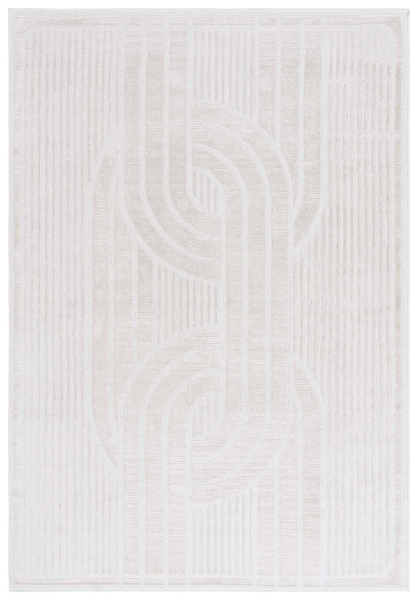 Safavieh Archway 804 Power Loomed Modern Rug Ivory / Ivory 35% Polypropylene, 35% Polyester, 30% Cotton