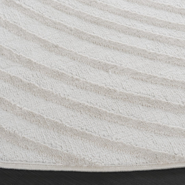 Safavieh Archway 806 Power Loomed Modern Rug Ivory / Ivory 35% Polypropylene, 35% Polyester, 30% Cotton