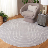 Safavieh Archway 808 Power Loomed Modern Rug Grey / Light Grey 35% Polypropylene, 35% Polyester, 30% Cotton