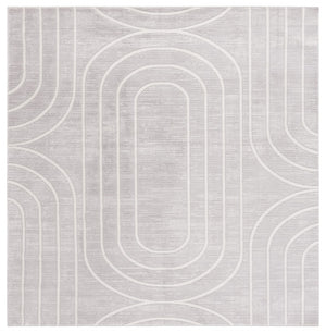 Safavieh Archway 808 Power Loomed Modern Rug Grey / Light Grey 35% Polypropylene, 35% Polyester, 30% Cotton