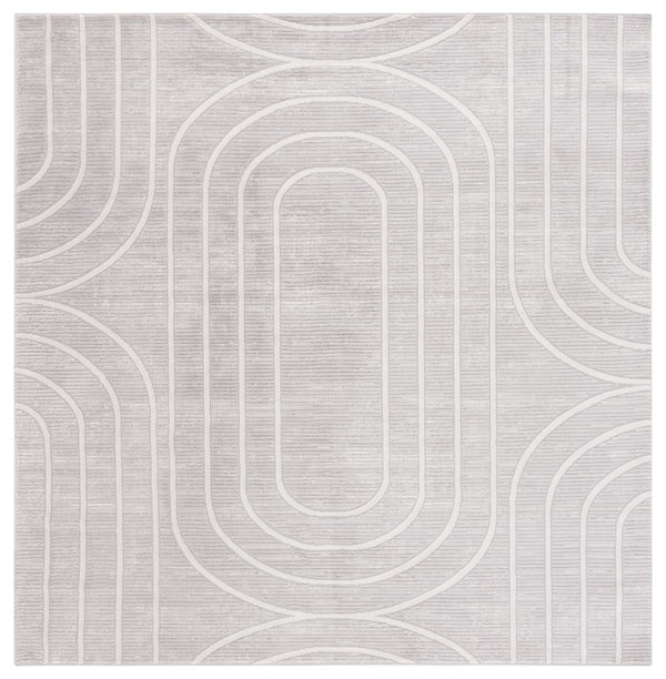 Safavieh Archway 808 Power Loomed Modern Rug Grey / Light Grey 35% Polypropylene, 35% Polyester, 30% Cotton