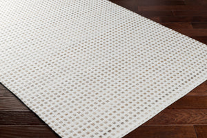 Ariel AIL-2301 9' x 12' Handmade Rug AIL2301-912  White, Medium Gray, Taupe Surya
