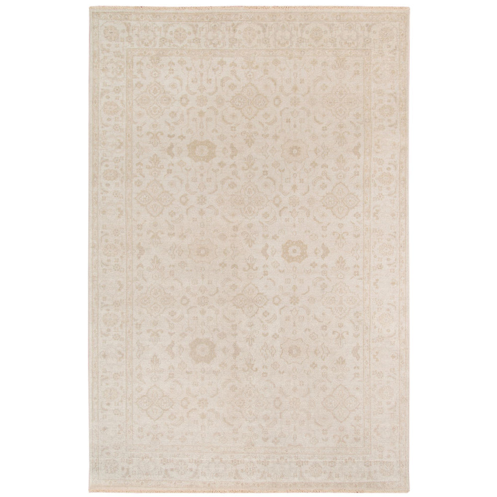AMER Rugs Ainsley Hand-knotted Wool Viscose Area Rug with Bordered Motif for Living Room Decor 2' x 3' AIN10203