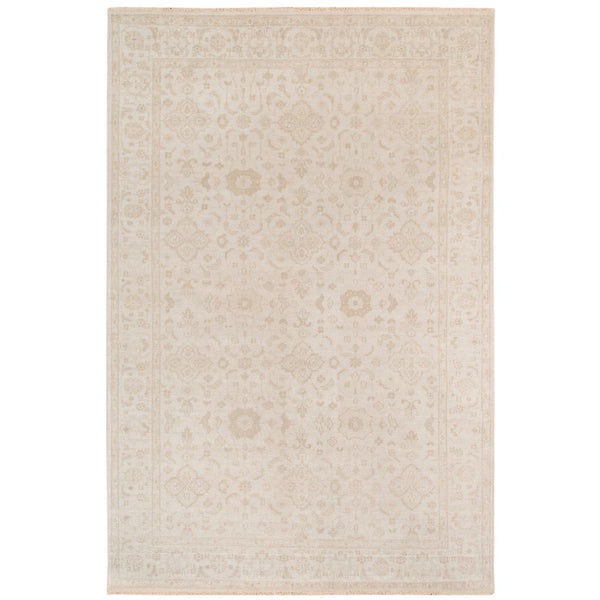 AMER Rugs Ainsley Hand-knotted Wool Viscose Area Rug with Bordered Motif for Living Room Decor 2' x 3' AIN10203