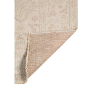 Ainsley Hand-knotted Wool Viscose Area Rug with Bordered Motif for Living Room Decor