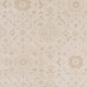 Ainsley Hand-knotted Wool Viscose Area Rug with Bordered Motif for Living Room Decor