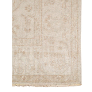 Ainsley Hand-knotted Wool Viscose Area Rug with Bordered Motif for Living Room Decor