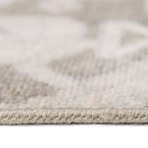Ainsley Hand-knotted Wool Viscose Area Rug Classic Border Gray Entryway Accent