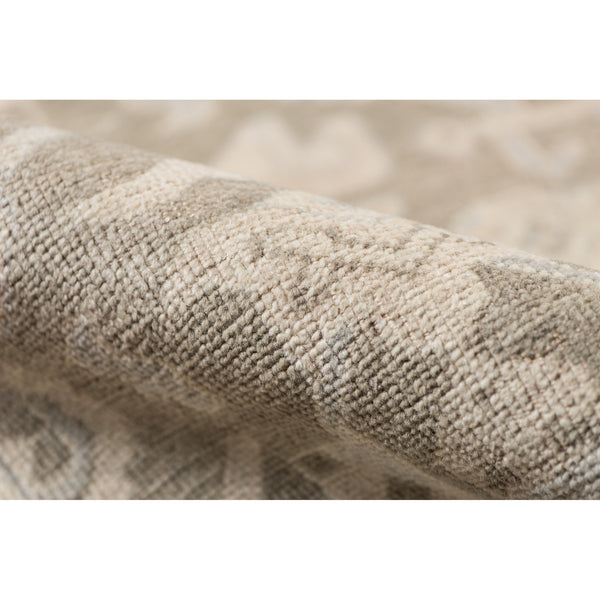 Ainsley Hand-knotted Wool Viscose Area Rug Classic Border Gray Entryway Accent