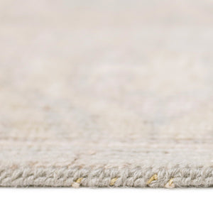 Ainsley Hand-knotted Wool Viscose Area Rug with Classic Border for Home Decor Spaces
