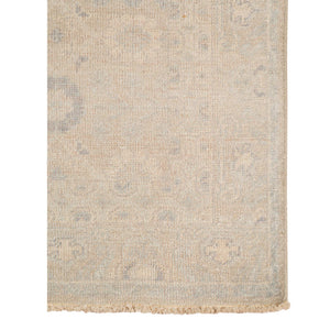 Ainsley Hand-knotted Wool Viscose Area Rug with Classic Border for Home Decor Spaces