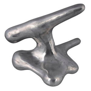 Noir Wiggins, Artisan-Crafted Metal Alloy Sculpture with Brushed Finish for Modern Home Accents AL-06BRS