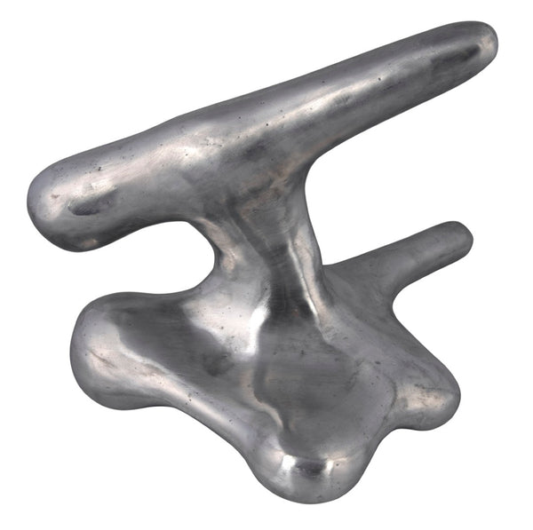 Noir Wiggins, Artisan-Crafted Metal Alloy Sculpture with Brushed Finish for Modern Home Accents AL-06BRS