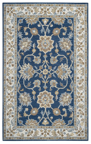 Rizzy Ashlyn AL2823 Hand Tufted Traditional Wool Rug Blue 9' x 12'