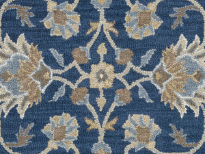 Rizzy Ashlyn AL2823 Hand Tufted Traditional Wool Rug Blue 9' x 12'