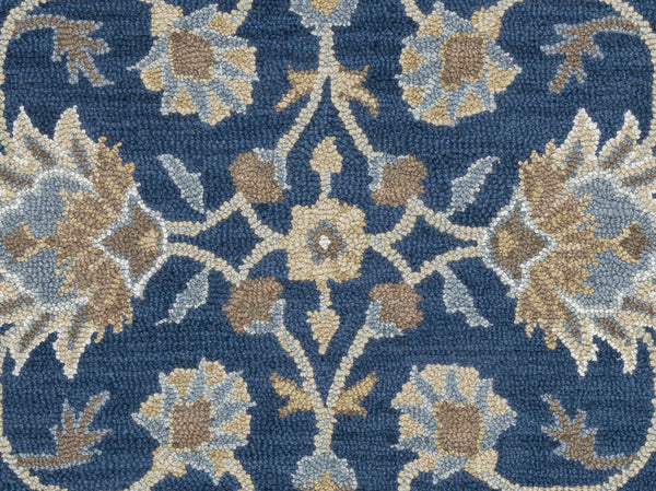 Rizzy Ashlyn AL2823 Hand Tufted Traditional Wool Rug Blue 9' x 12'