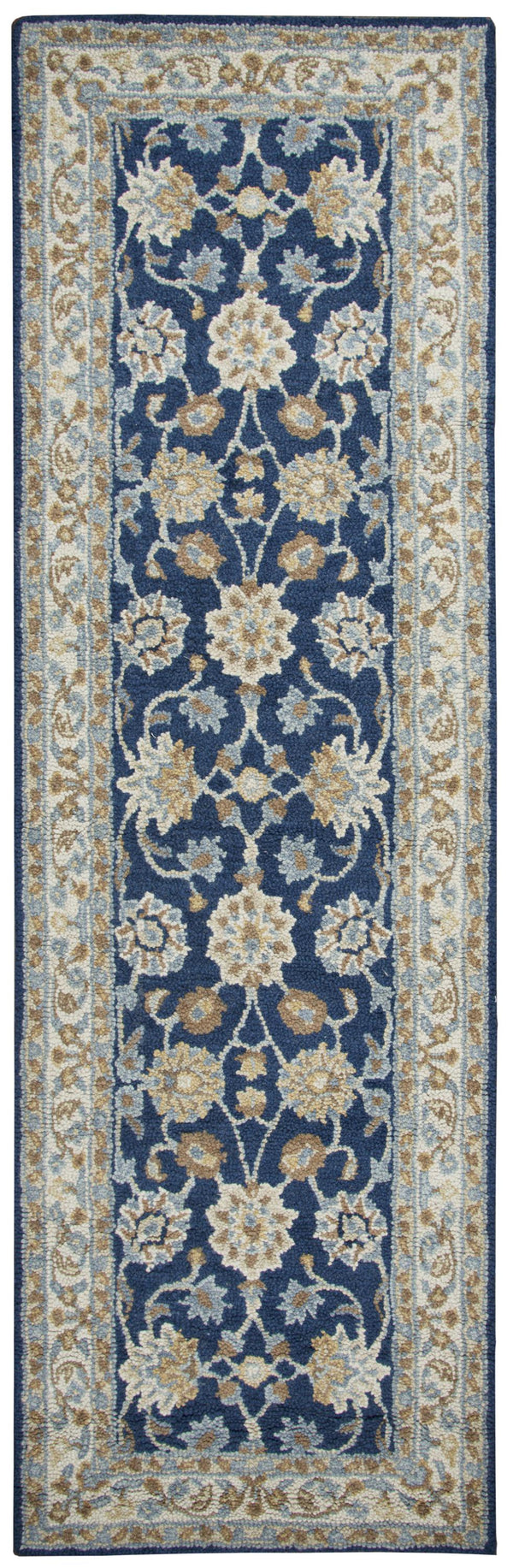 Rizzy Ashlyn AL2823 Hand Tufted Traditional Wool Rug Blue 2'6" x 8'