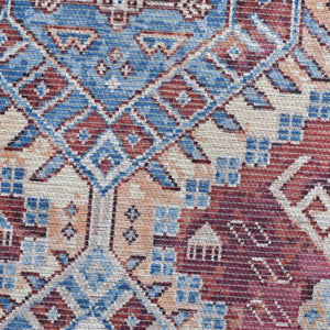 Amer Rugs Alaska Vintage Medallion Machine-washable Area Rug – Soft, Durable, And Perfect For Busy Homes Red Polyester, Cotton Ala100203