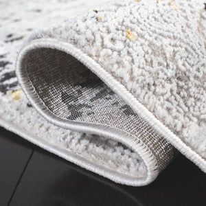 Safavieh Amelia Exquisite Transitional Area Rug - Stylish Durable Design For Elegant Home Décor Upgrade Grey ,Gold 50% Polypropylene,50% Polyester Ala271f-5r