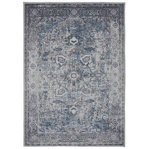 AMER Rugs Alaska Vintage Medallion Washable Area Rug Soft Polyester Blend for Living Rooms ALA35376