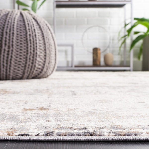 Safavieh Amelia 10' X 10' Square Ivory/Grey Area Rug - Elegant Flat Weave Design For Modern Living Spaces Ivory ,Grey 64% Polypropylene,36% Polyester Ala448a-10sq