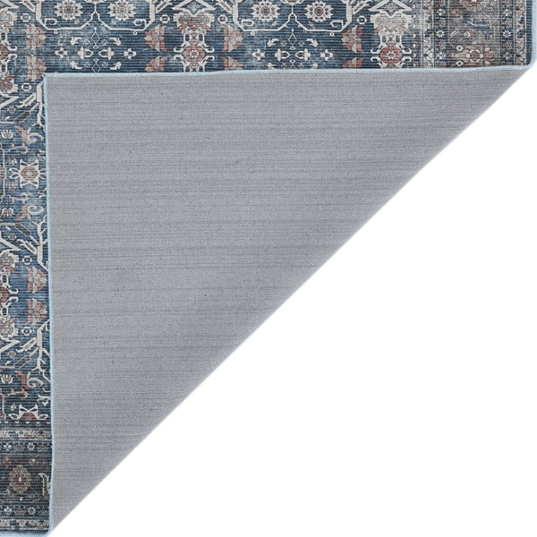 Amer Rugs Alaska Vintage Medallion Machine-washable Area Rug – Soft, Durable, And Perfect For Busy Homes Blue,Green Polyester, Cotton Ala52710