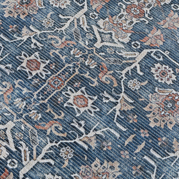 Amer Rugs Alaska Vintage Medallion Machine-washable Area Rug – Soft, Durable, And Perfect For Busy Homes Blue,Green Polyester, Cotton Ala52710