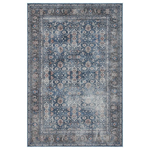 Amer Rugs Alaska Vintage Medallion Machine-washable Area Rug – Soft, Durable, And Perfect For Busy Homes Blue,Green Polyester, Cotton Ala571099
