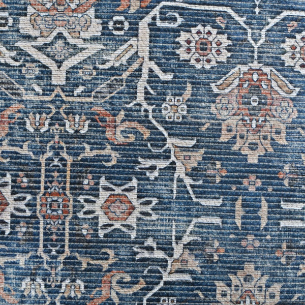 Amer Rugs Alaska Vintage Medallion Machine-washable Area Rug – Soft, Durable, And Perfect For Busy Homes Blue,Green Polyester, Cotton Ala52710