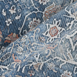 Amer Rugs Alaska Vintage Medallion Machine-washable Area Rug – Soft, Durable, And Perfect For Busy Homes Blue,Green Polyester, Cotton Ala52710