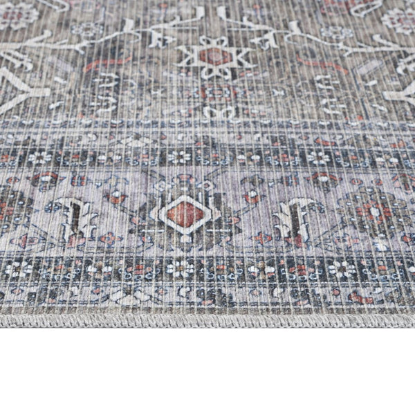 Amer Rugs Alaska Vintage Medallion Machine-washable Area Rug – Soft, Durable, And Perfect For Busy Homes Green,Gray Polyester, Cotton Ala65376