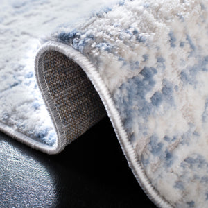 Safavieh Amelia Luxurious Area Rug - Elegant Ivory And Blue Design For Modern Home Décor And Comfort Ivory ,Blue 75% Polypropylene 25% Shrink Polyester Ala700a-1218