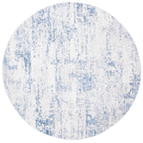 Safavieh Amelia 700 Power Loomed Contemporary Rug Ivory / Blue 75% Polypropylene 25% Shrink Polyester