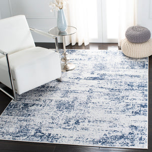 Safavieh Amelia Luxurious Area Rug - Elegant Ivory And Blue Design For Modern Home Décor And Comfort Ivory ,Navy 75% Polypropylene 25% Shrink Polyester Ala700b-216