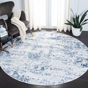 Safavieh Amelia Luxurious Area Rug - Elegant Ivory And Blue Design For Modern Home Décor And Comfort Ivory ,Navy 75% Polypropylene 25% Shrink Polyester Ala700b-216