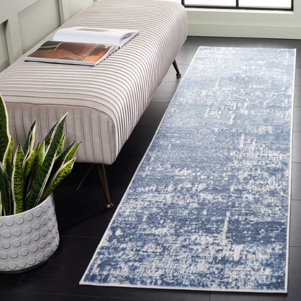 Safavieh Amelia Power Loomed Turkish Runner Rug Low Pile Polypropylene Hallway Entryway Accent 2'-2" x 18'-0" ALA700D-218