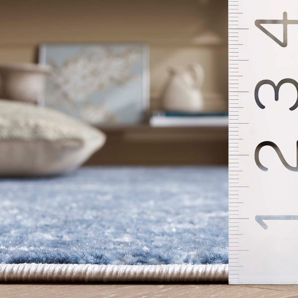 Safavieh Amelia 700 Power Loomed Contemporary Rug Ivory / Steel Blue 75% Polypropylene 25% Shrink Polyester