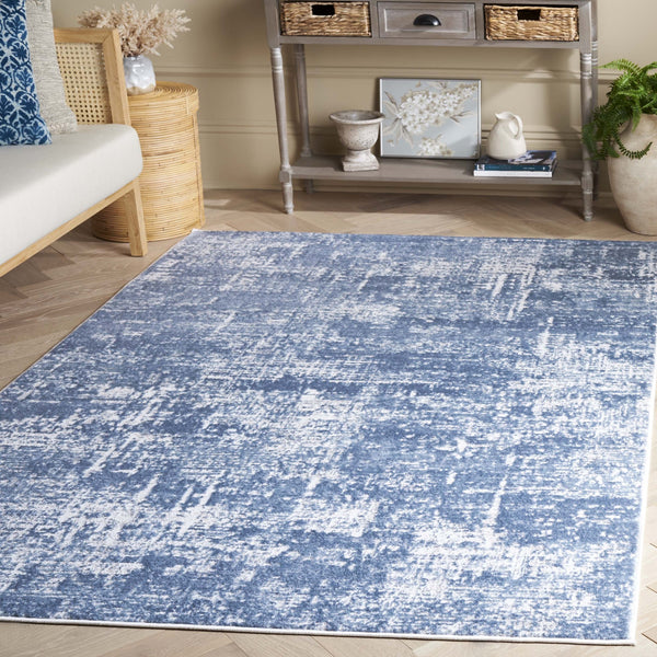 Safavieh Amelia Area Rug - Modern Turkish Design For Elegant Living Spaces, Perfect Blend Of Comfort & Style Ivory ,Steel Blue 75% Polypropylene 25% Shrink Polyester Ala700d-210