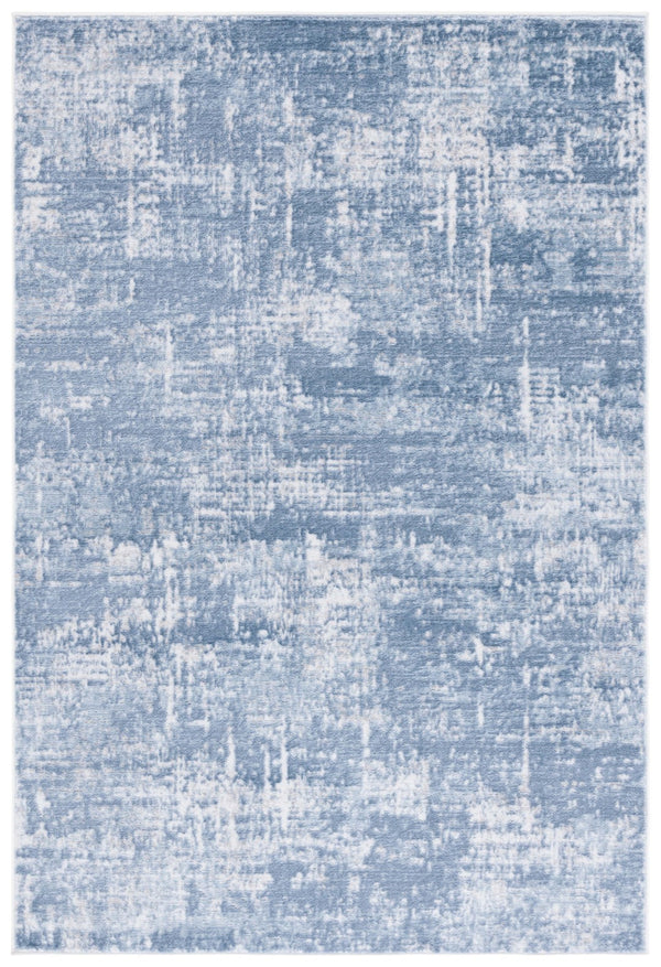 Safavieh Amelia 700 Power Loomed Contemporary Rug Ivory / Steel Blue 75% Polypropylene 25% Shrink Polyester
