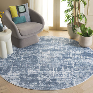 Safavieh Amelia Luxurious Area Rug - Elegant Ivory And Blue Design For Modern Home Décor And Comfort Ivory ,Steel Blue 75% Polypropylene 25% Shrink Polyester Ala700d-7r