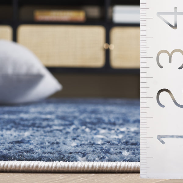 Safavieh Amelia Area Rug - Modern Turkish Design For Elegant Living Spaces, Perfect Blend Of Comfort & Style Ivory ,Dark Blue 75% Polypropylene 25% Shrink Polyester Ala700m-1115