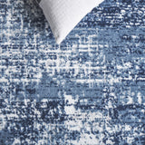 Safavieh Amelia 700 Power Loomed Contemporary Rug Ivory / Dark Blue 75% Polypropylene 25% Shrink Polyester