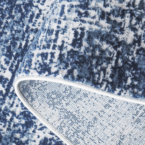 Safavieh Amelia Area Rug - Modern Turkish Design For Elegant Living Spaces, Perfect Blend Of Comfort & Style Ivory ,Dark Blue 75% Polypropylene 25% Shrink Polyester Ala700m-1115