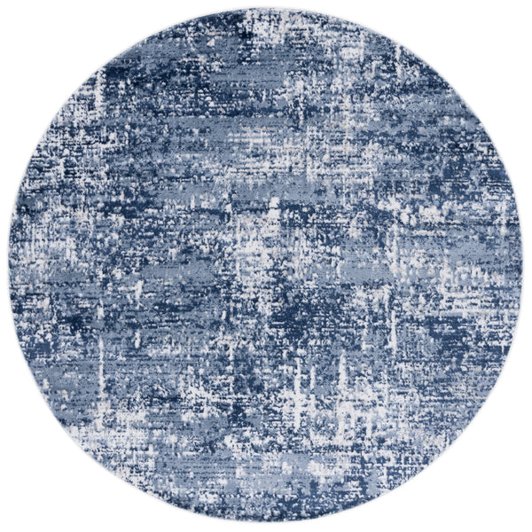 Safavieh Amelia Area Rug - Modern Turkish Design For Elegant Living Spaces, Perfect Blend Of Comfort & Style Ivory ,Dark Blue 75% Polypropylene 25% Shrink Polyester Ala700m-1115