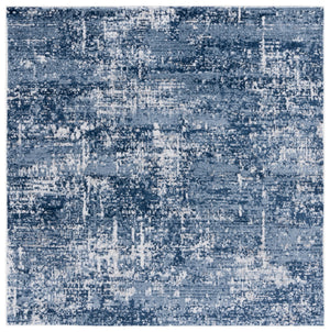 Safavieh Amelia Area Rug - Modern Turkish Design For Elegant Living Spaces, Perfect Blend Of Comfort & Style Ivory ,Dark Blue 75% Polypropylene 25% Shrink Polyester Ala700m-1115