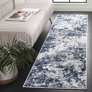 Safavieh Amelia Contemporary Oversized Area Rug In Ivory And Navy - Elevate Your Home Décor With Style Ivory ,Navy 75% Polypropylene 25% Shrink Polyester Ala705a-212